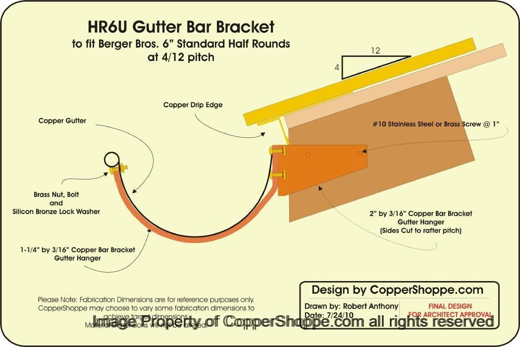 Image of Hru Rafter Tail Gutter Bracket