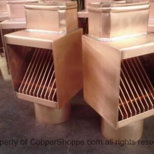 Image of Autoclear Classic Copper Downspout Leaf Debris Diverter Cleanout Filter