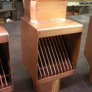 Image of Autoclear Classic Copper Downspout Leaf Debris Diverter Cleanout Filter