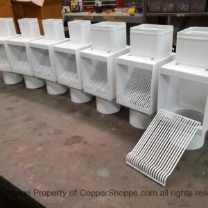 AutoClear PCSS Series (Powder Coated Stainless Steel) for Rectangular Downspouts of any Material